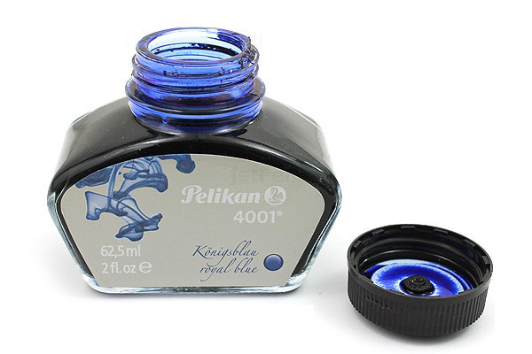 Флакон с чернилами Pelikan 4001 Royal Blue для перьевой ручки 62,5 мл синий, артикул 329136. Фото 3
