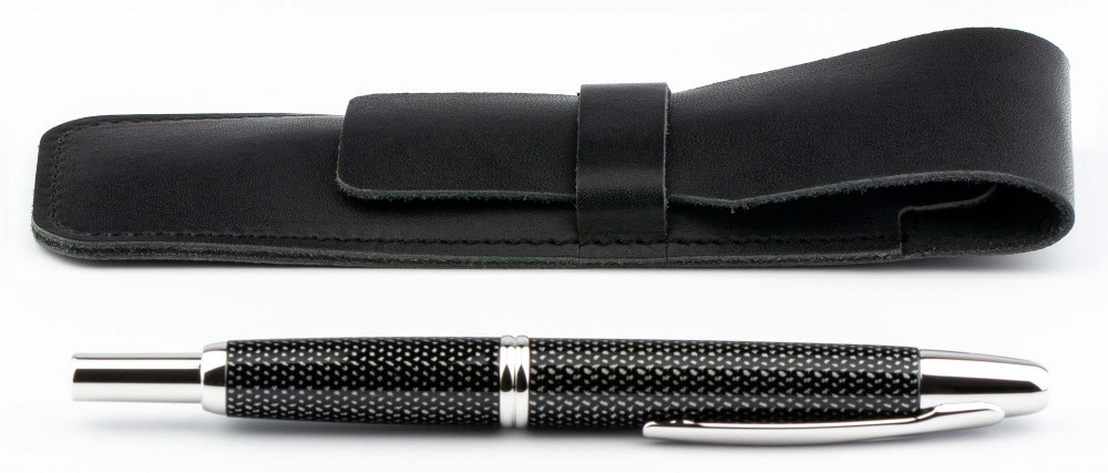 Кожаный чехол для одной ручки Handmade черный, артикул H22-00711. Фото 2