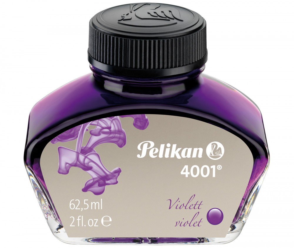 Флакон с чернилами Pelikan 4001 Violet для перьевой ручки 62,5 мл фиолетовый, артикул 329193. Фото 1