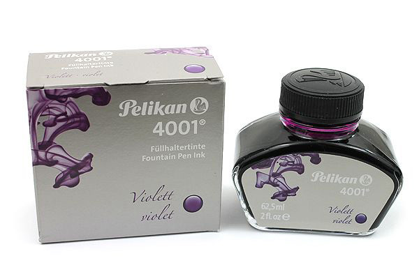 Флакон с чернилами Pelikan 4001 Violet для перьевой ручки 62,5 мл фиолетовый, артикул 329193. Фото 2