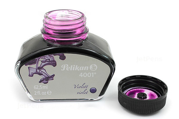 Флакон с чернилами Pelikan 4001 Violet для перьевой ручки 62,5 мл фиолетовый, артикул 329193. Фото 3