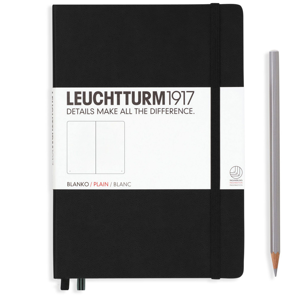 Записная книжка Leuchtturm Medium A5 Black твердая обложка 251 стр, артикул 311333. Фото 2