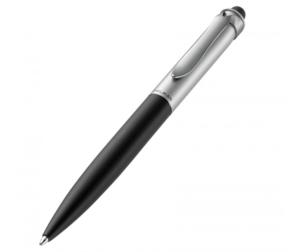 Шариковая ручка Pelikan Stola II со стилусом Black Silver, артикул 929687. Фото 2