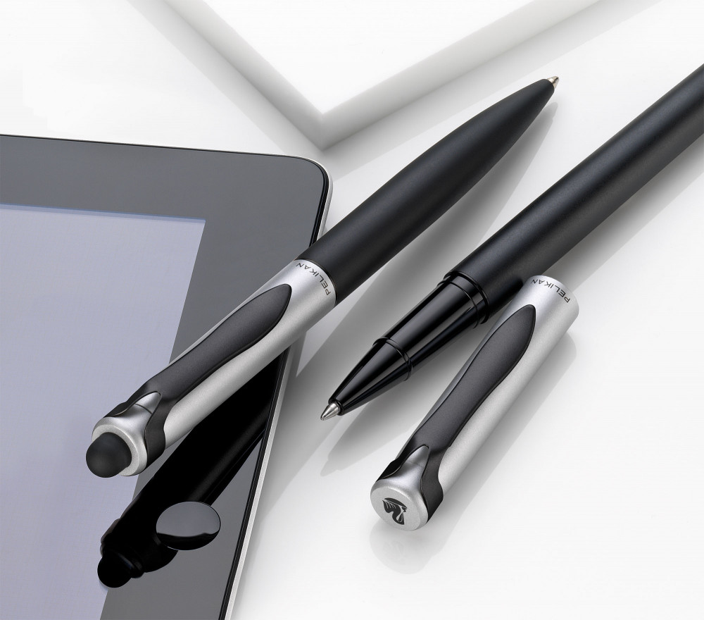 Шариковая ручка Pelikan Stola II со стилусом Black Silver, артикул 929687. Фото 4