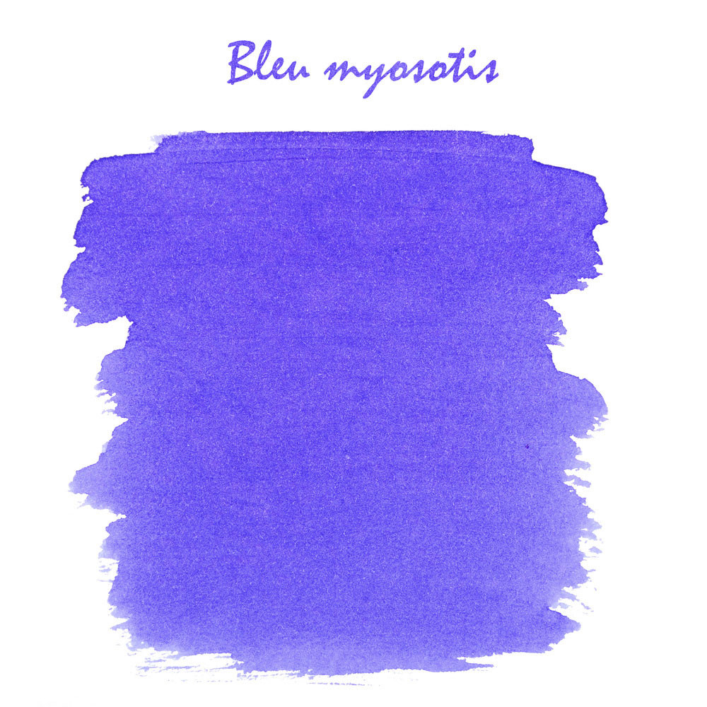 Картриджи с чернилами (6 шт) для перьевой ручки Herbin Bleu myosotis (фиолетово-синий), артикул 20115T. Фото 2