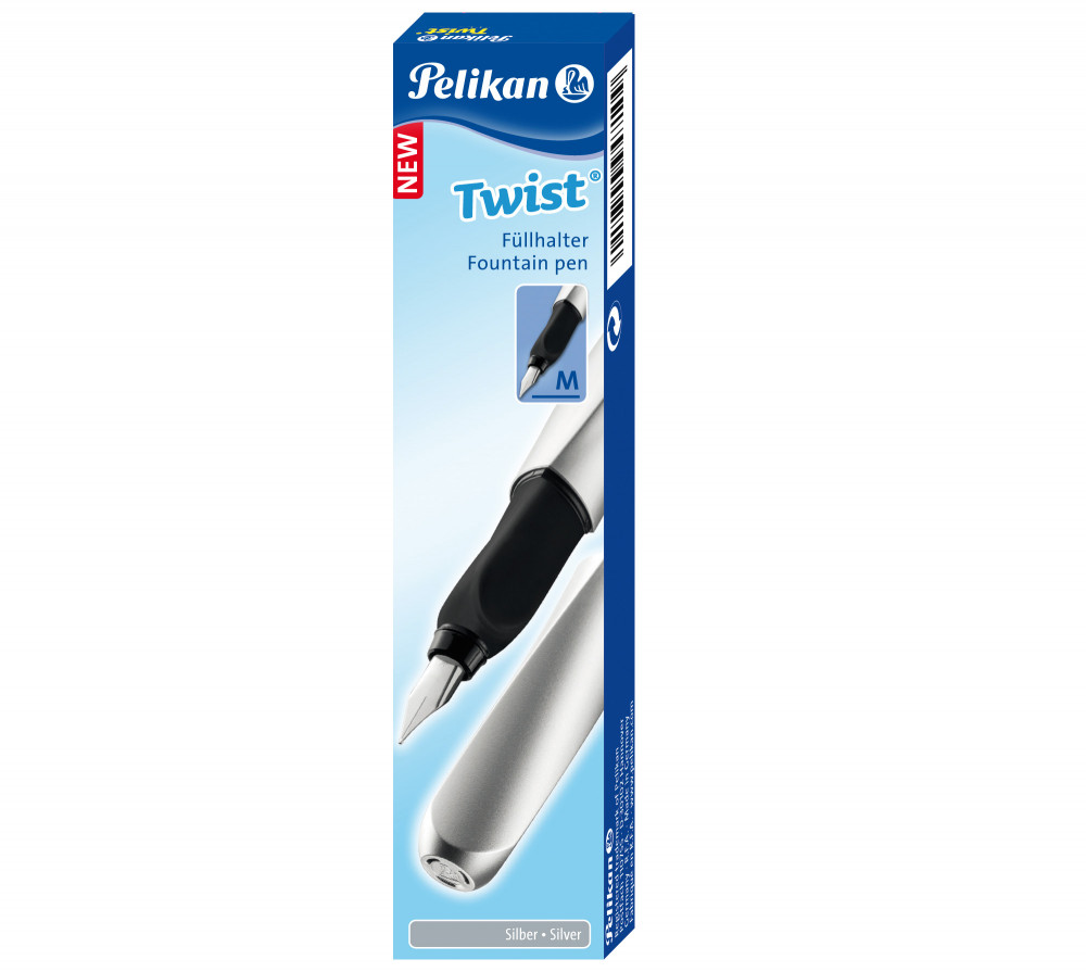Перьевая ручка Pelikan Twist Silver, артикул PL947101. Фото 5