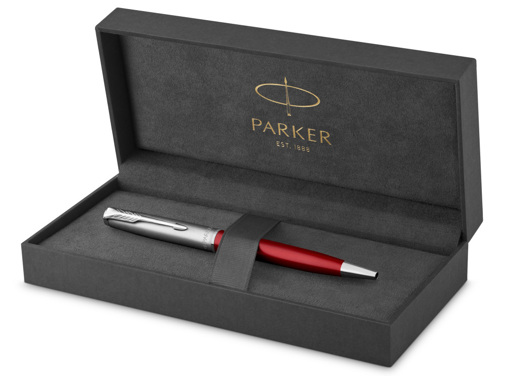 Шариковая ручка Parker Sonnet Entry Metal & Red Lacquer, артикул 2146851. Фото 4