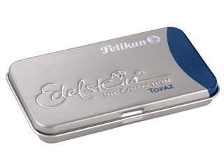Картриджи с чернилами (6 шт) для перьевой ручки Pelikan Edelstein Topaz бирюзово-синий