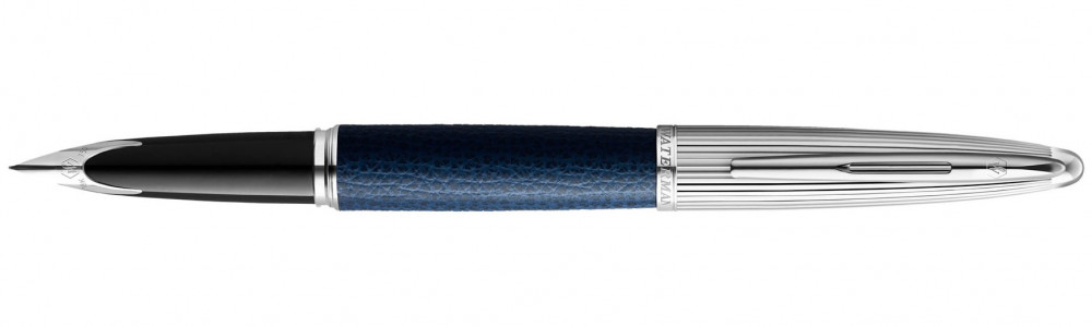 Перьевая ручка Waterman Carene Blue Leather CT F Special Edition 2019, артикул 2099567. Фото 1