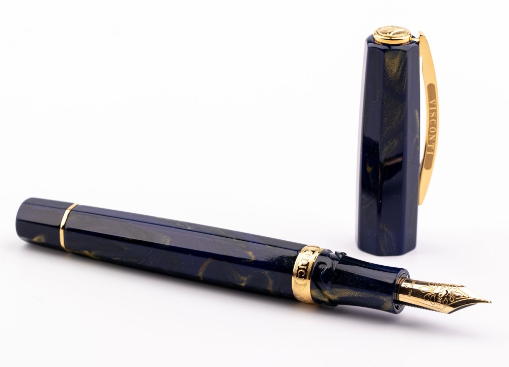Перьевая ручка Visconti Medici Golden Blue, артикул KP17-05-FPEF. Фото 3