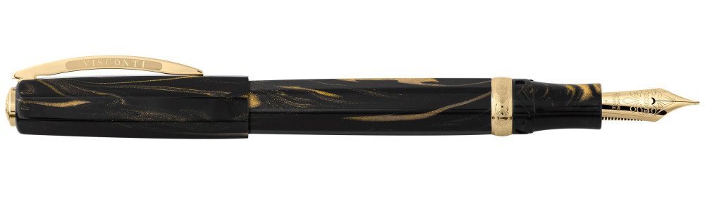 Перьевая ручка Visconti Medici Golden Black, артикул KP17-07-FPEF. Фото 1