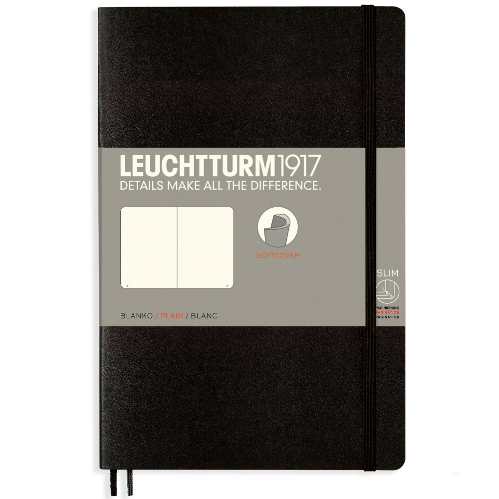 Записная книжка Leuchtturm Paperback B6+ Black мягкая обложка 123 стр, артикул 358291. Фото 9