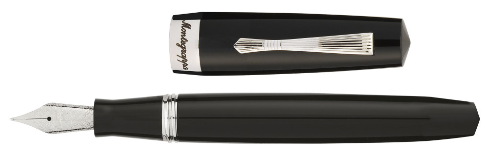 Перьевая ручка Montegrappa Elmo 02 Black, артикул elmo02-c-fp-m. Фото 3