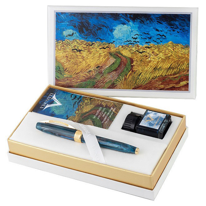 Перьевая ручка Visconti Van Gogh Wheatfield with Crows LE (Пшеничное поле с воронами), артикул KP12-12-FPF_YG. Фото 6