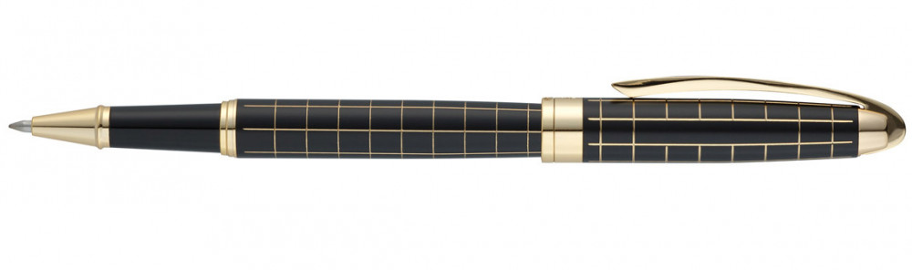 Ручка-роллер Pierre Cardin Progress черный лак гравировка позолота, артикул PC5000RP-02G. Фото 4