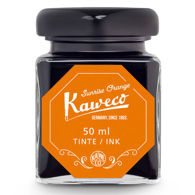 Флакон с чернилами для перьевой ручки Kaweco Sunrise Orange 50 мл, артикул 10002199. Фото 1