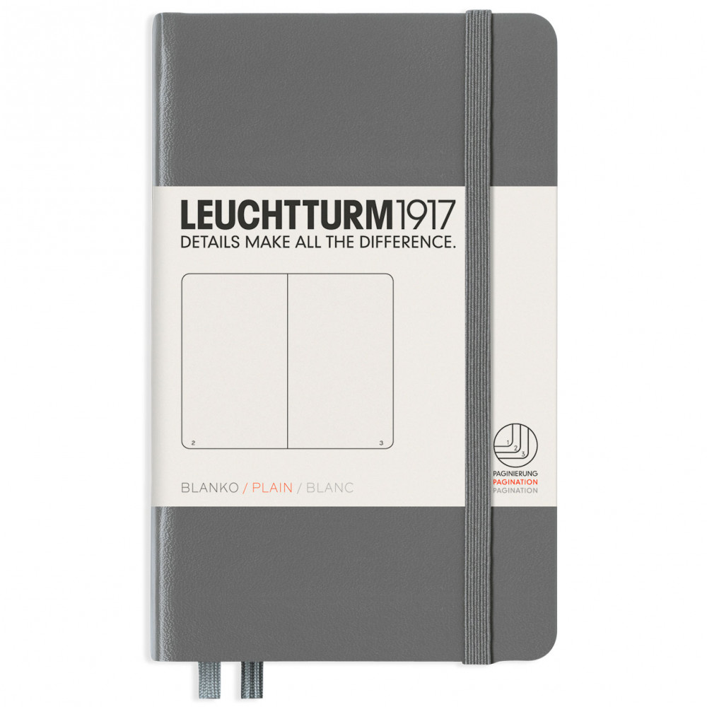 Записная книжка Leuchtturm Pocket A6 Anthracite твердая обложка 187 стр, артикул 344778. Фото 8