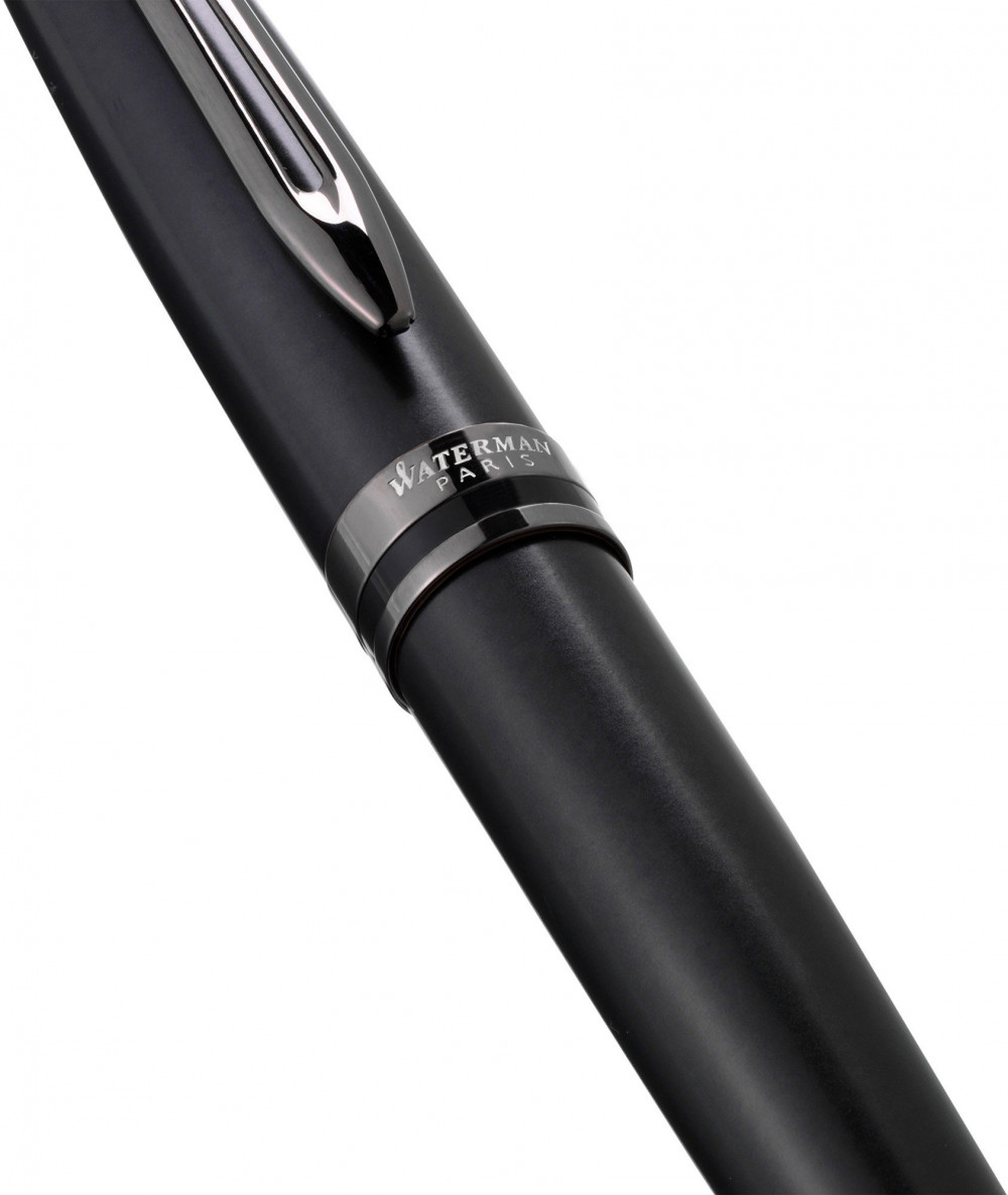 Перьевая ручка Waterman Expert Metallic Black RT, артикул 2119188. Фото 4