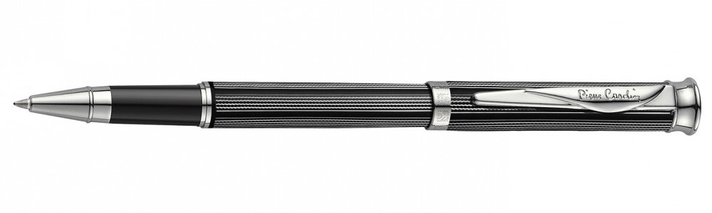 Ручка-роллер Pierre Cardin Tresor гравировка черный лак хром, артикул PC1001RP-03. Фото 1