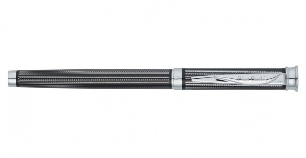 Ручка-роллер Pierre Cardin Tresor гравировка черный лак хром, артикул PC1001RP-03. Фото 2
