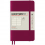 Записная книжка Leuchtturm Pocket A6 Port Red мягкая обложка 123 стр