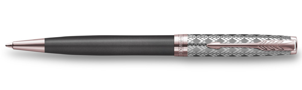 Шариковая ручка Parker Sonnet Premium Metal & Grey Lacquer PGT, артикул 2119791. Фото 1