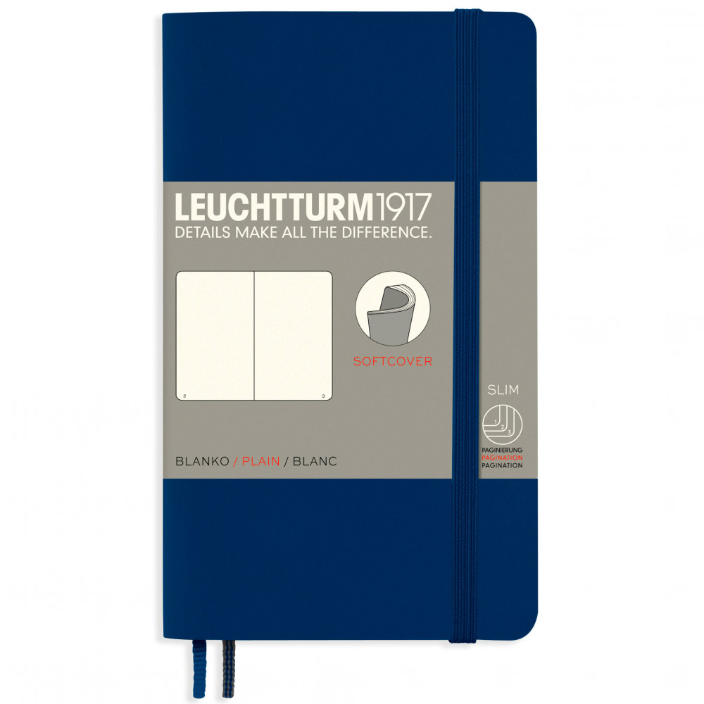 Записная книжка Leuchtturm Pocket A6 Navy мягкая обложка 123 стр, артикул 349304. Фото 8