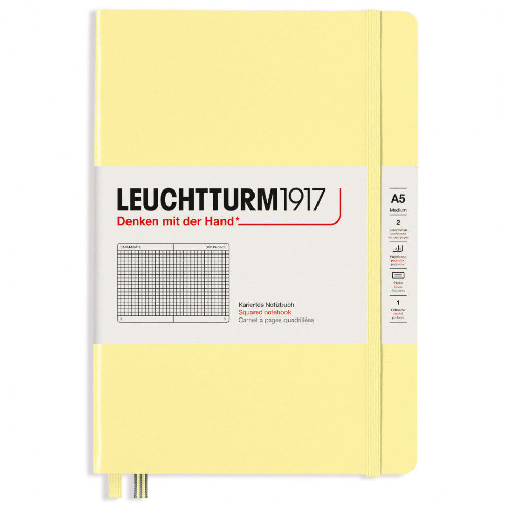 Записная книжка Leuchtturm Medium A5 Vanilla твердая обложка 251 стр, артикул 365484. Фото 7