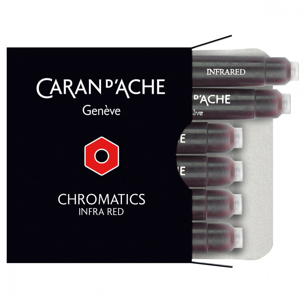 Картриджи Caran d'Ache Chromatics Infrared для перьевых ручек, артикул 8021.070. Фото 1