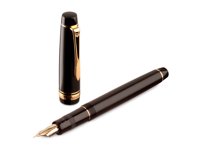 Перьевая ручка Pilot Justus 95 Black Gold, артикул FJ-3MR-NB-F-COF-NT. Фото 8