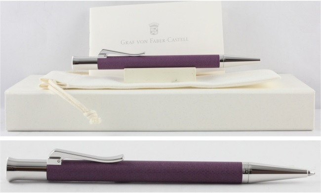 Шариковая ручка Graf von Faber-Castell Guilloche Violet Blue, артикул 145219. Фото 3