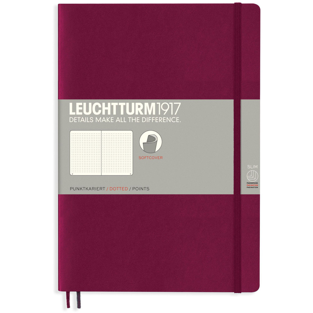 Записная книжка Leuchtturm Composition B5 Port Red мягкая обложка 123 стр, артикул 359673. Фото 1
