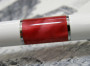 Шариковая ручка Pierre Cardin Libra белый лак красная вставка из акрила